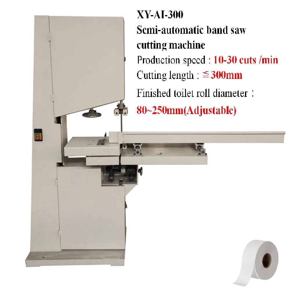 Manual kecil Toilet Paper Roll Dan Dapur Handuk Band Saw Mesin Pemotong Untuk Mulai 0