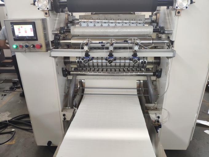 Interfold Drawing N Fold Hand Towel Paper Folding Machine With Easy Bagging Machine Line Produksi 4