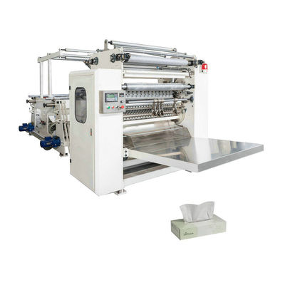 Multi Line Facial Tissue V Fold Tissue Folding Machine Efisiensi tinggi 400-600/Lapisan/Min/Lini