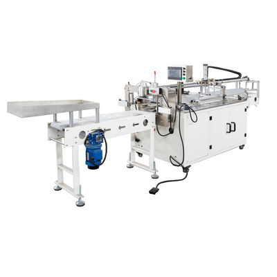Mudah dioperasikan Multi Roll Toilet Paper Wrapping Machine Semi Automatic 8bags/min