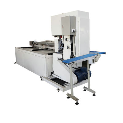 Otomatis Maxi Toilet Paper Besar Tissue Roll Band Saw Mesin Pemotong Jumbo Roll Mesin Pemotong Kertas