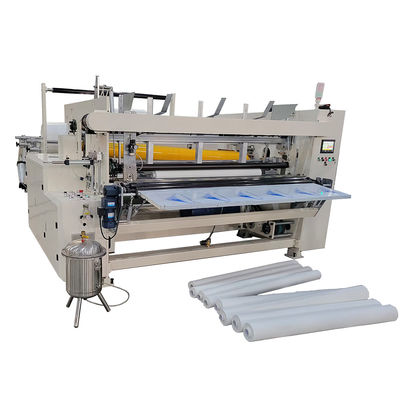Kecepatan Tinggi 230m/Min Tissue Paper Toilet / Maxi Roll Rewinding Machine Untuk Memulai Bisnis