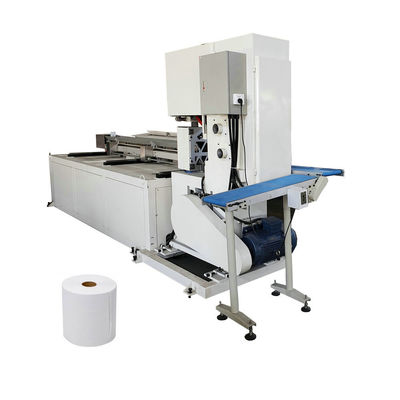 Maxi Roll Toilet Paper Slitting Machine Untuk Pabrik Pabrik 15-30 potong/menit