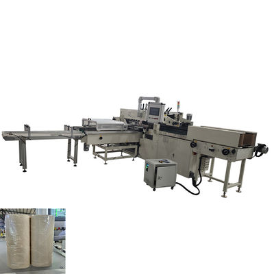 Mesin Pengemas Gulungan Kertas Toilet Kecil 1/2/4/6 Gulungan Otomatis Penuh 3D, Gulungan Handuk Dapur