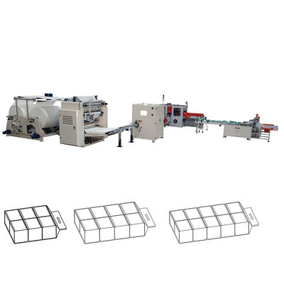 Cina 6 jalur lembut menggambar V interfold mesin pembuatan kertas tisu wajah lini produksi pabrik